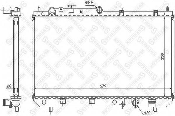 STELLOX 1025848SX Радіатор, охолодження двигуна