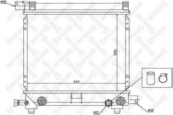 STELLOX 1025892SX Радіатор, охолодження двигуна