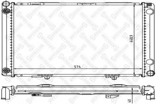 STELLOX 1025927SX Радіатор, охолодження двигуна