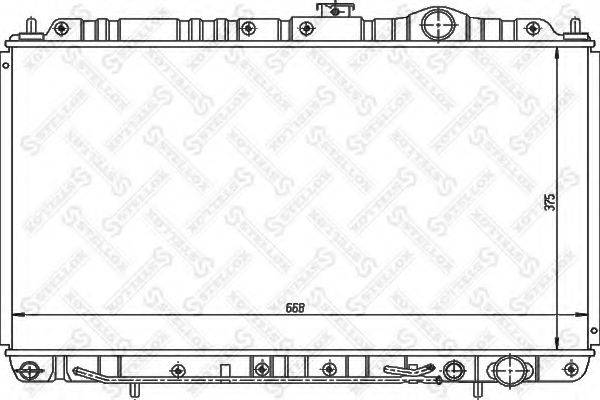 STELLOX 1025953SX Радіатор, охолодження двигуна