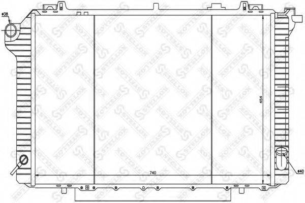 STELLOX 1025976SX Радіатор, охолодження двигуна