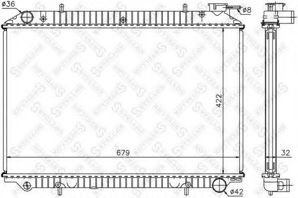 STELLOX 1025978SX Радіатор, охолодження двигуна