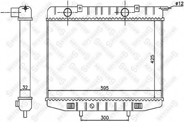 STELLOX 1026004SX Радіатор, охолодження двигуна