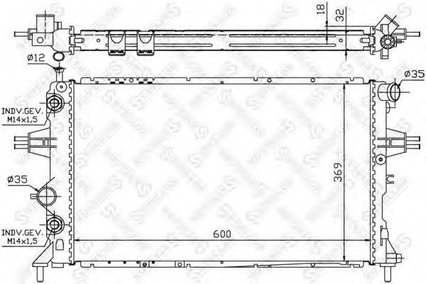 STELLOX 1026065SX Радіатор, охолодження двигуна