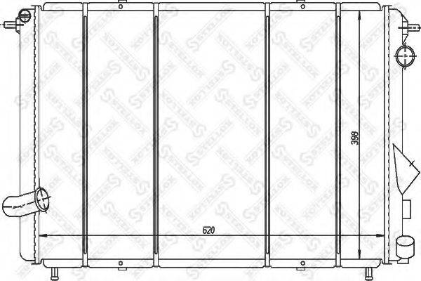 STELLOX 1026193SX Радіатор, охолодження двигуна