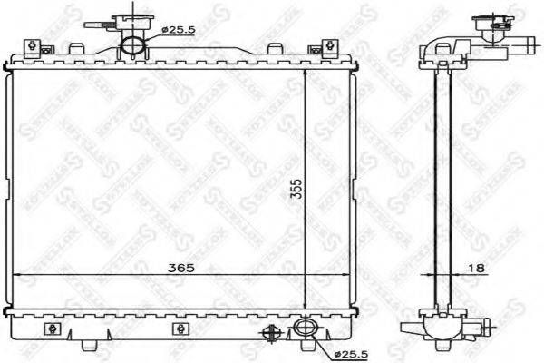 STELLOX 1026270SX Радіатор, охолодження двигуна