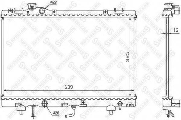 STELLOX 1026367SX Радіатор, охолодження двигуна