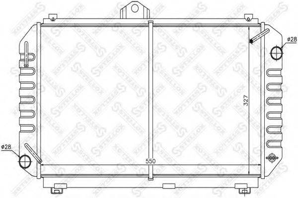 STELLOX 1026368SX Радіатор, охолодження двигуна