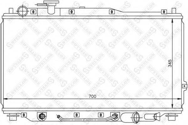 STELLOX 1026469SX Радіатор, охолодження двигуна