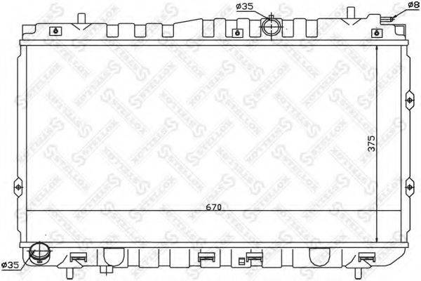 STELLOX 1026503SX Радіатор, охолодження двигуна