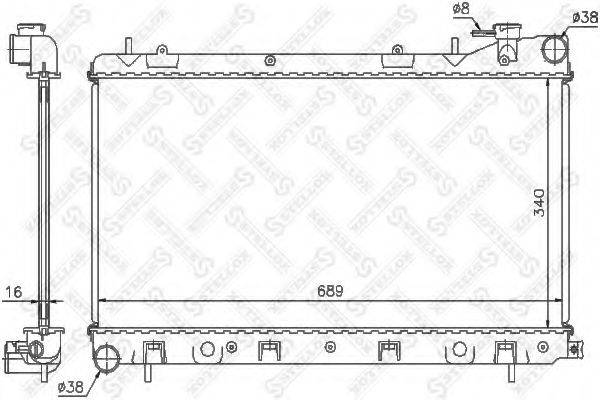 STELLOX 1026640SX Радіатор, охолодження двигуна