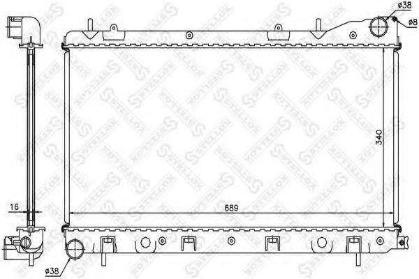 STELLOX 1026641SX Радіатор, охолодження двигуна