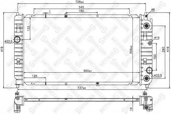 STELLOX 1026766SX Радіатор, охолодження двигуна