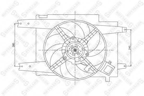STELLOX 2999063SX Вентилятор, охолодження двигуна