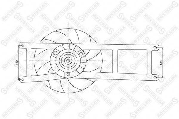 STELLOX 2999088SX Вентилятор, охолодження двигуна