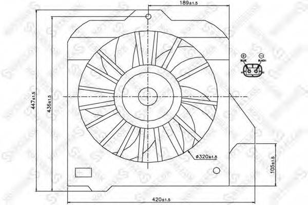 STELLOX 2999108SX Вентилятор, охолодження двигуна