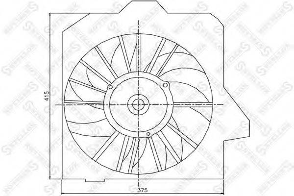 STELLOX 2999109SX Вентилятор, охолодження двигуна