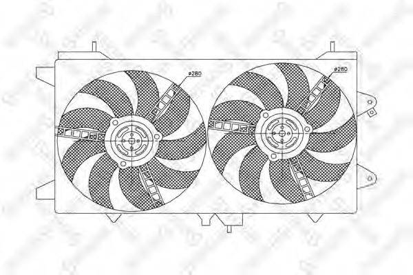 STELLOX 2999117SX Вентилятор, охолодження двигуна