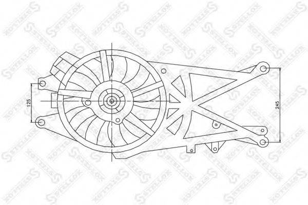 STELLOX 2999142SX Вентилятор, охолодження двигуна