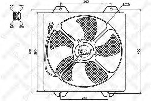 STELLOX 2999218SX Вентилятор, охолодження двигуна