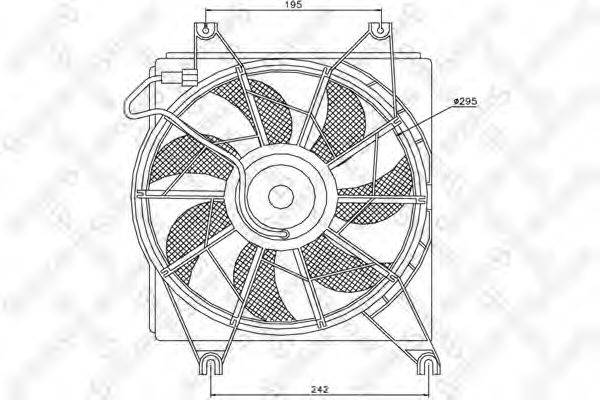 STELLOX 2999231SX Вентилятор, охолодження двигуна