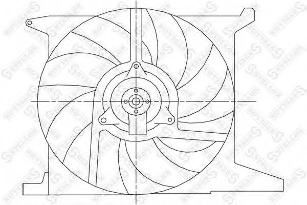 STELLOX 2999305SX Вентилятор, охолодження двигуна