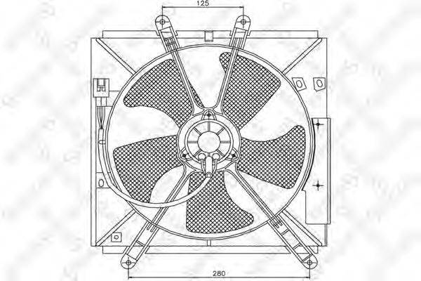 STELLOX 2999343SX Вентилятор, охолодження двигуна