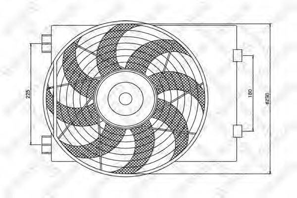 STELLOX 2999360SX Вентилятор, охолодження двигуна