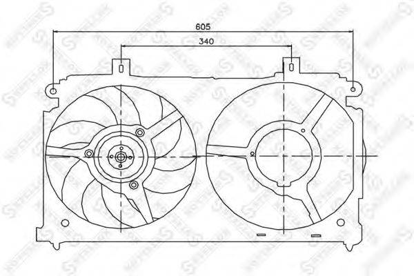 STELLOX 2999389SX Вентилятор, охолодження двигуна