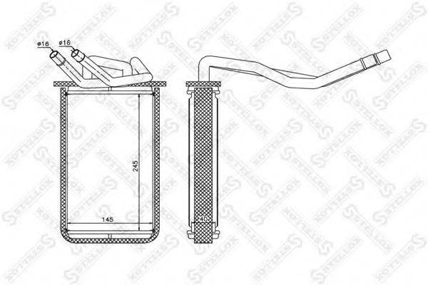 STELLOX 1035134SX Теплообмінник, опалення салону