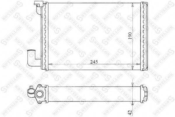 STELLOX 1035175SX Теплообмінник, опалення салону