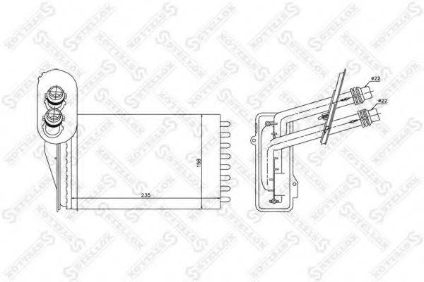 STELLOX 1035181SX Теплообмінник, опалення салону