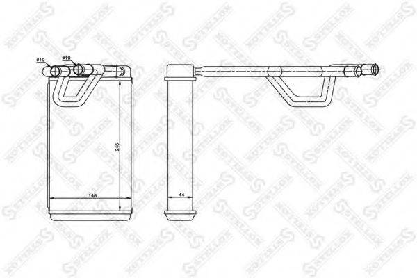 STELLOX 1035214SX Теплообмінник, опалення салону