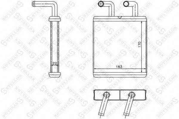 STELLOX 1035222SX Теплообмінник, опалення салону