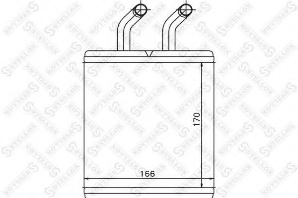 STELLOX 1035223SX Теплообмінник, опалення салону