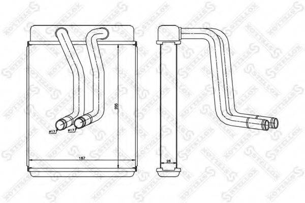 STELLOX 1035241SX Теплообмінник, опалення салону