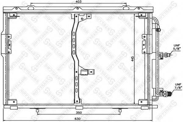 STELLOX 1045013SX Конденсатор, кондиціонер