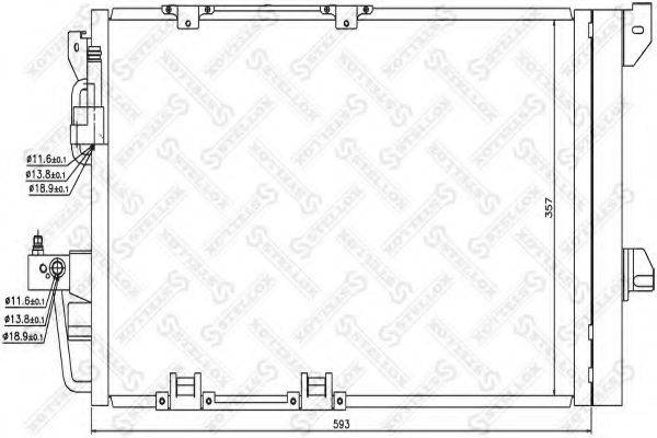 STELLOX 1045035SX Конденсатор, кондиціонер