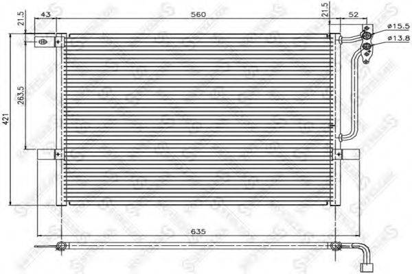 STELLOX 1045052SX Конденсатор, кондиціонер