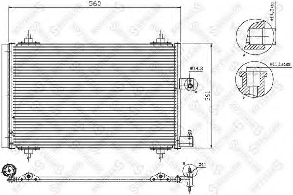 STELLOX 1045064SX Конденсатор, кондиціонер