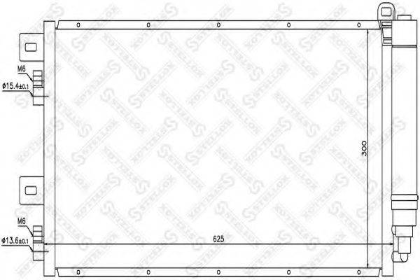 STELLOX 1045076SX Конденсатор, кондиціонер