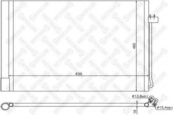 STELLOX 1045078SX Конденсатор, кондиціонер