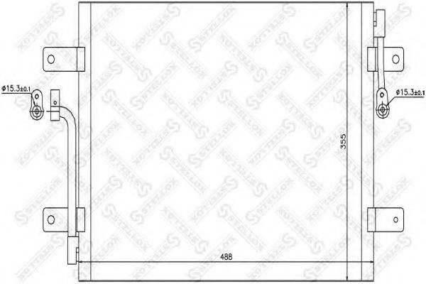 STELLOX 1045086SX Конденсатор, кондиціонер