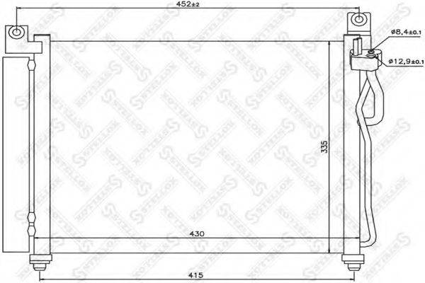 STELLOX 1045114SX Конденсатор, кондиціонер