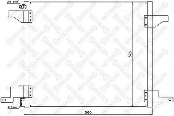 STELLOX 1045129SX Конденсатор, кондиціонер