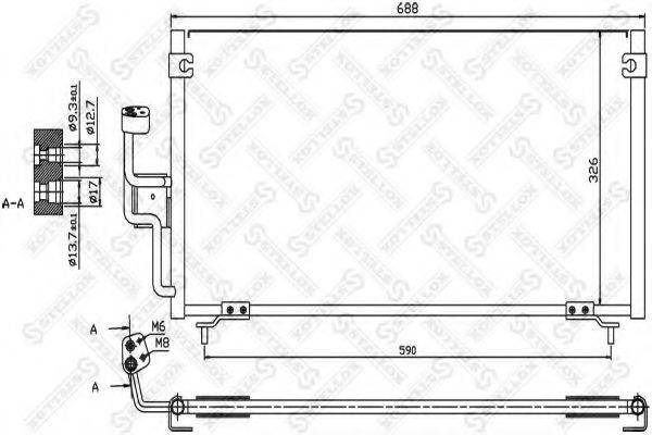 STELLOX 1045133SX Конденсатор, кондиціонер