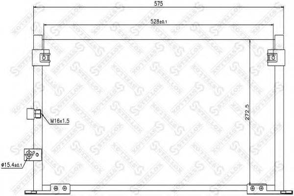 STELLOX 1045155SX Конденсатор, кондиціонер