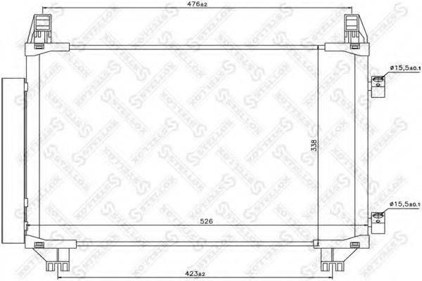 STELLOX 1045159SX Конденсатор, кондиціонер