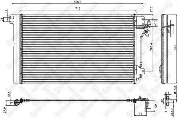 STELLOX 1045167SX Конденсатор, кондиціонер