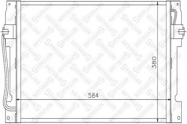 STELLOX 1045168SX Конденсатор, кондиціонер